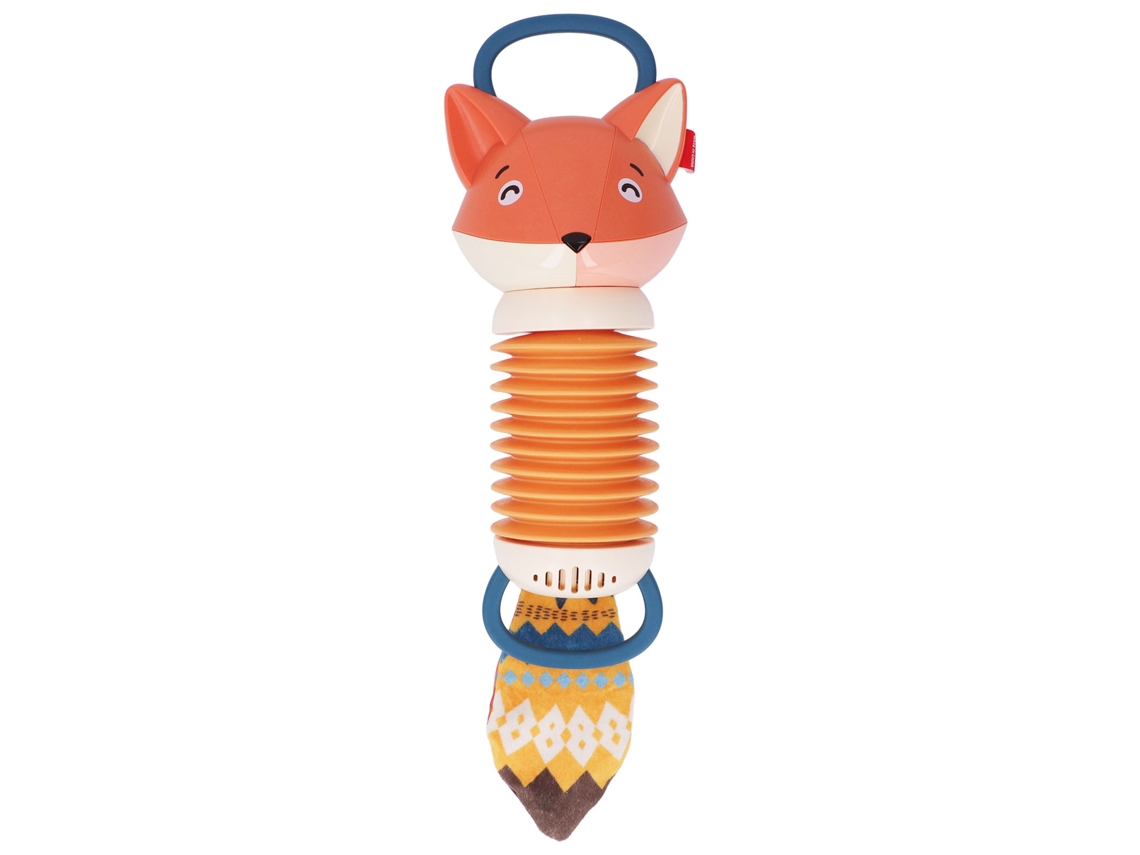 Acordeão de pelúcia Yncm-Fox para bebês, instrumento musical sensorial iluminado e animado para educação infantil.