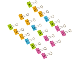 Clips De Expressão, Design Para Escritório, Metal, 19mm, Rostos Aleatórios, 40 Peças, Organização Segura, Decoração
