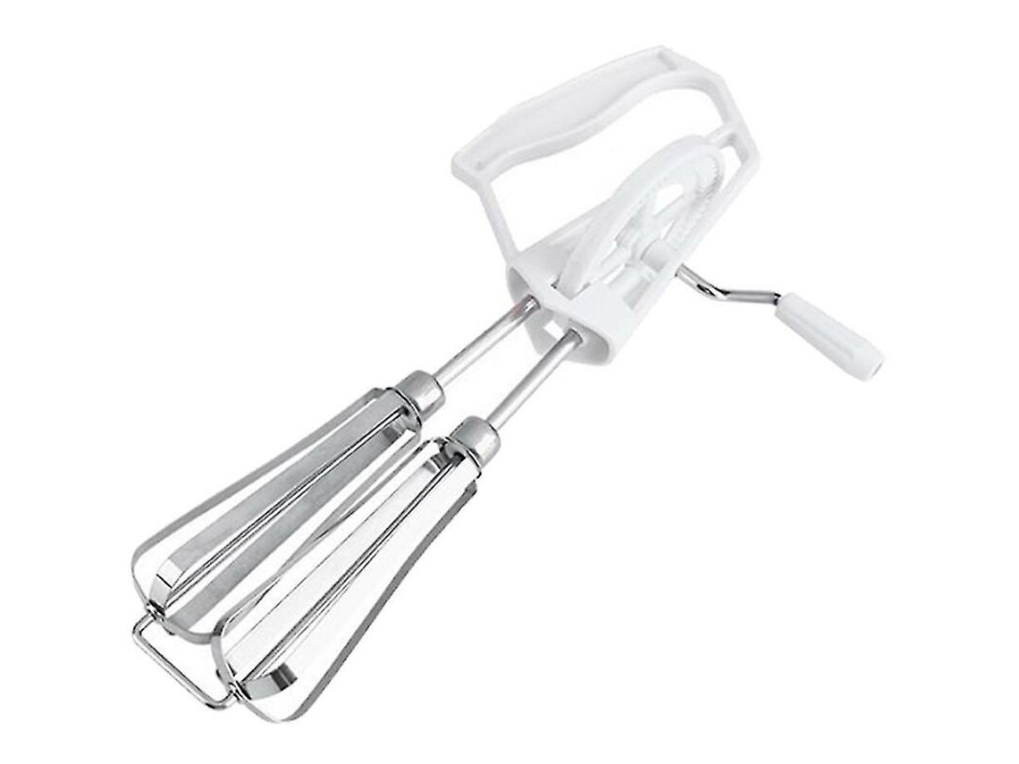 Batedor De Ovos Manual Com Manivela Aço Inoxidável E Cabo Plástico Para Cozinha