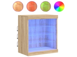 Aparador com Luzes Led 60,5x37x67 Cm Carvalho Sonoma MAISON EXCLUSIVE