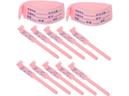 Lurrose 100-pulseiras De Identificação Para Bebês Altamente Visíveis, Feitas De Papel Sintético Pp, Fáceis De Reconhecer