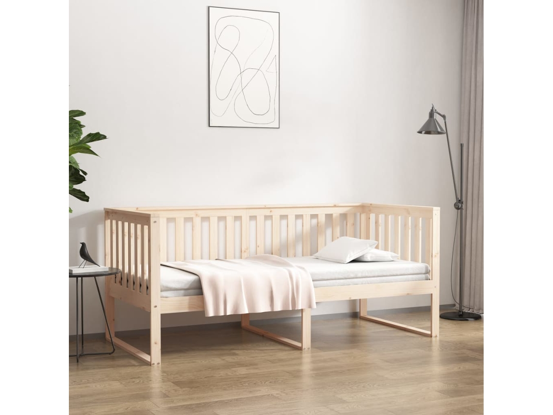 Vidaxl Sofá-cama Sem Colchão 90x190 Cm Madeira De Pinho Maciça