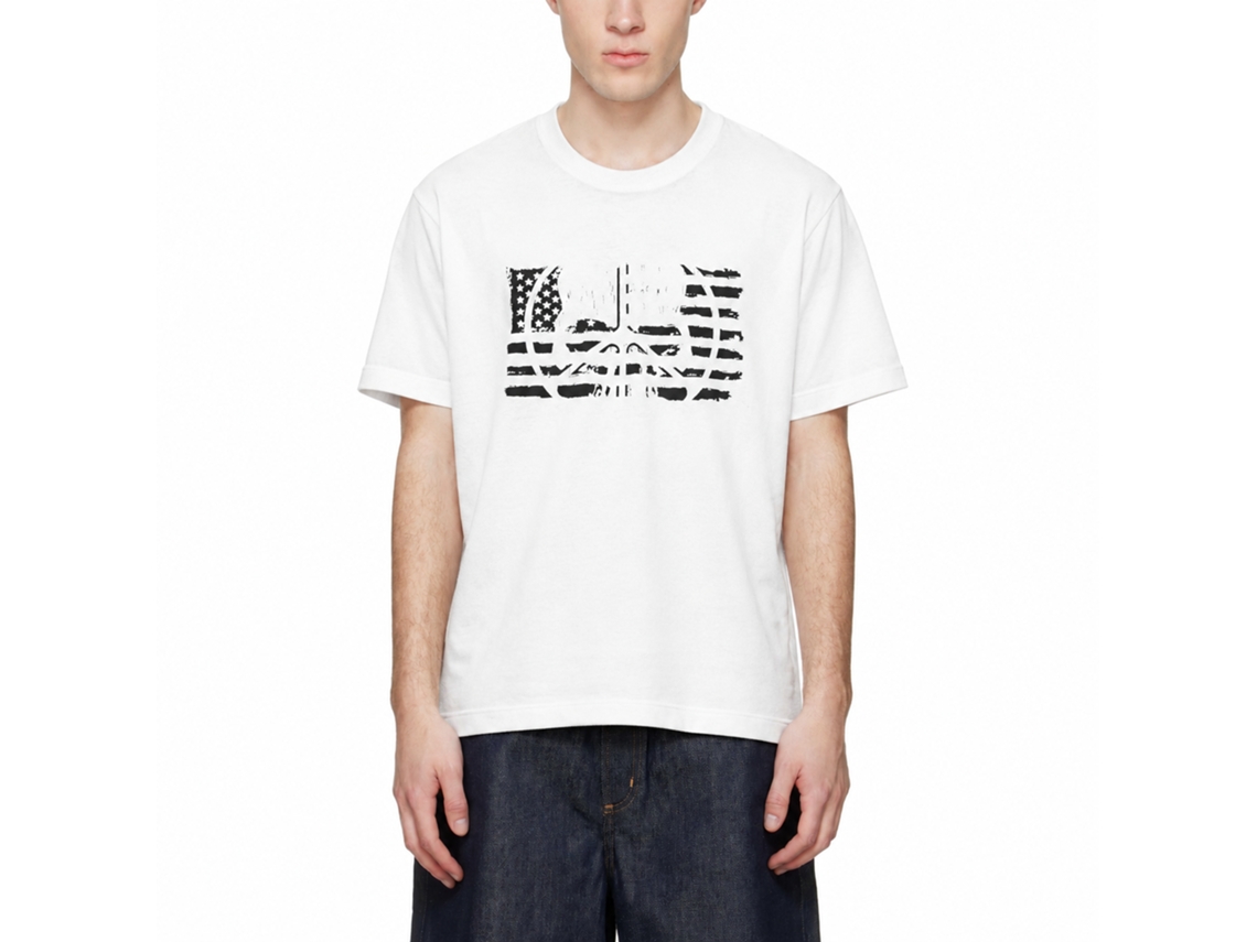 Rockinstone Peaceinwar T-shirt Skullflag Tee Size:l