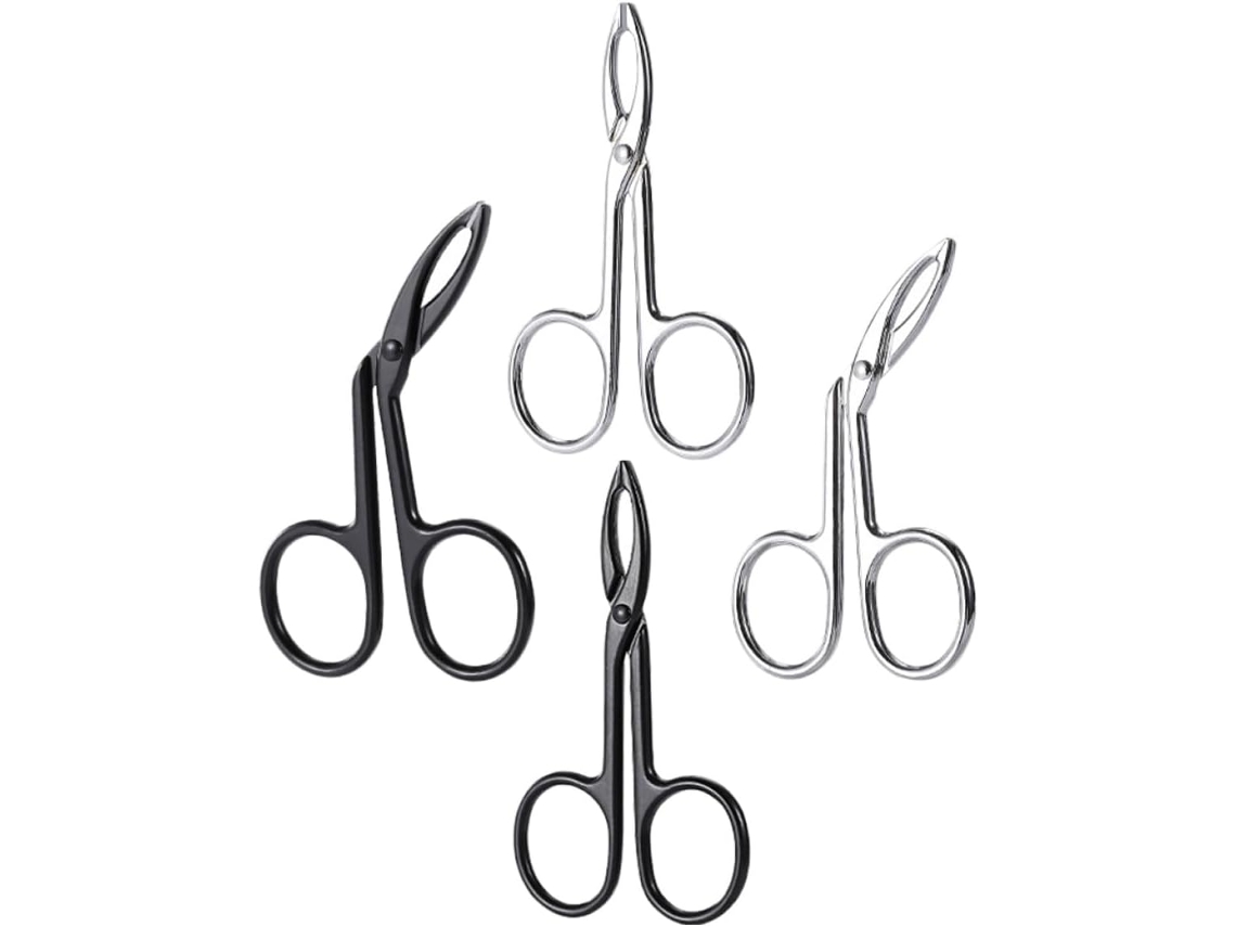 Conjunto De 4 Pinças Para Sobrancelha Em Aço, Resistentes E Versáteis.