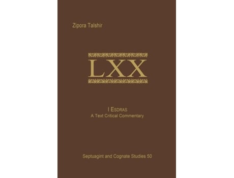 Livro 1 Esdras A Text Critical Commentary De Zipora Talshir (inglês)