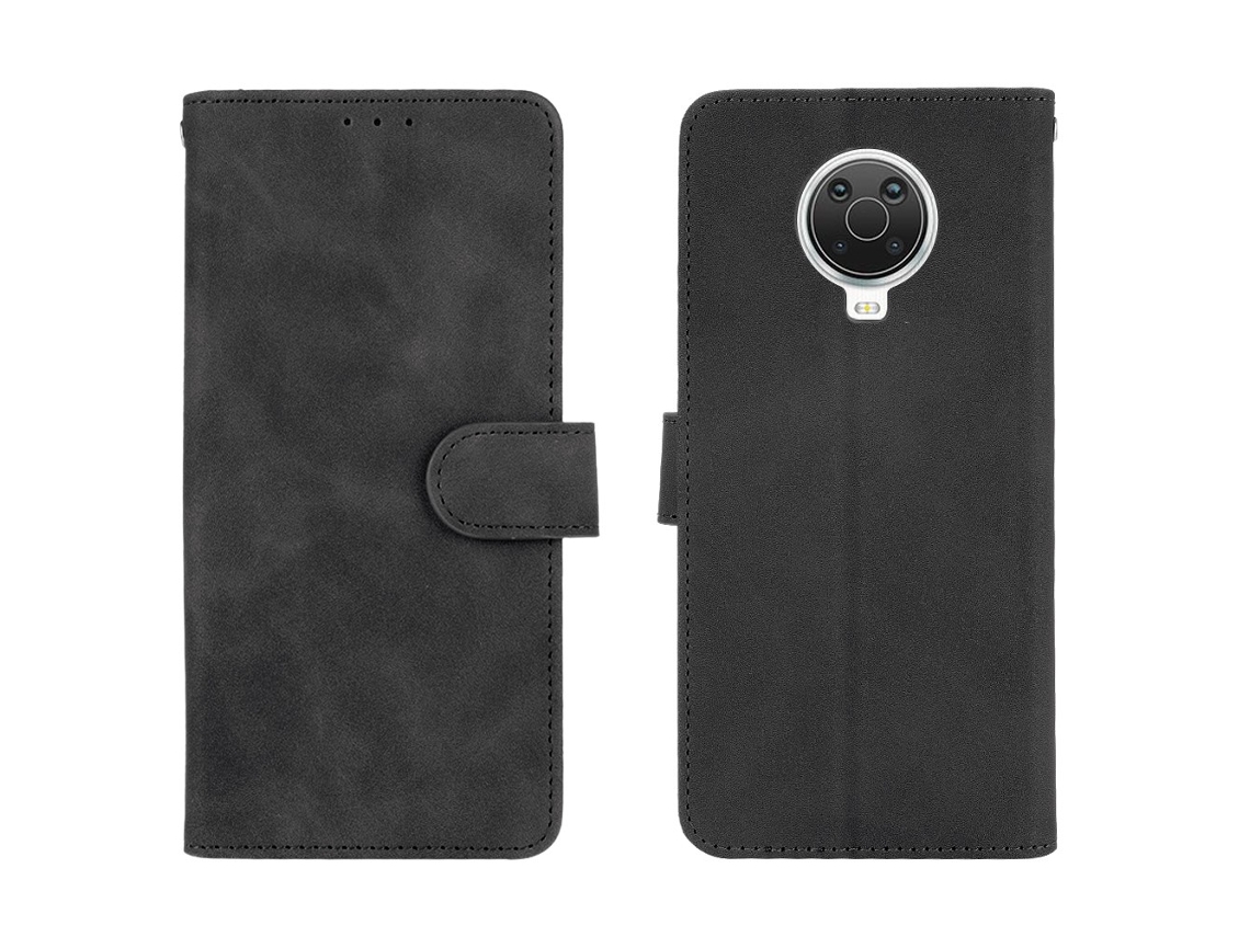 Capa Sensação Toque Fundo Para Nokia Nokia 6.3/g10/g20 Pele Sintética Preto