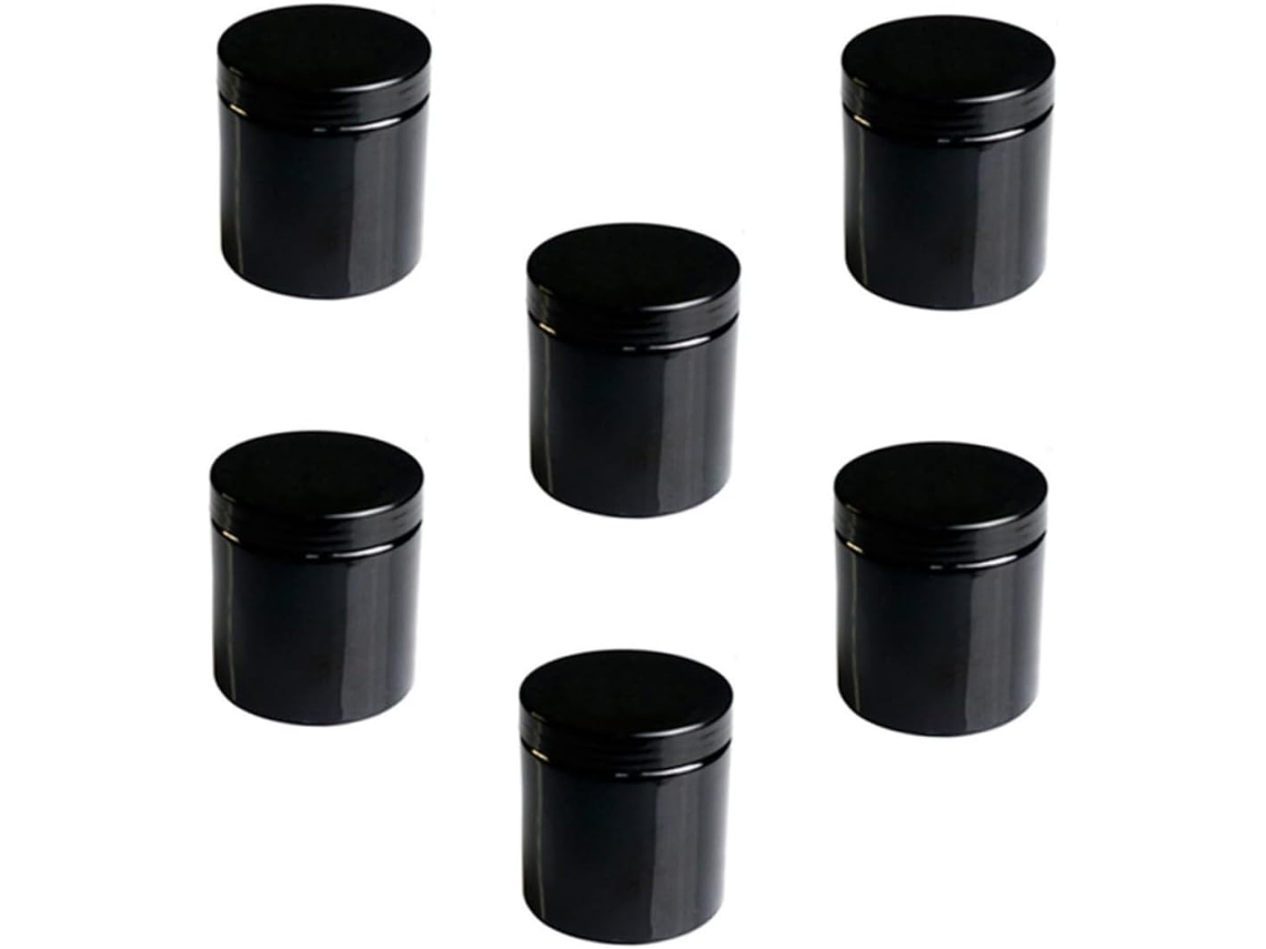 De 6 Potes Cosméticos Recarregáveis, Recipientes Leves De Pet Para Armazenamento De Alimentos.