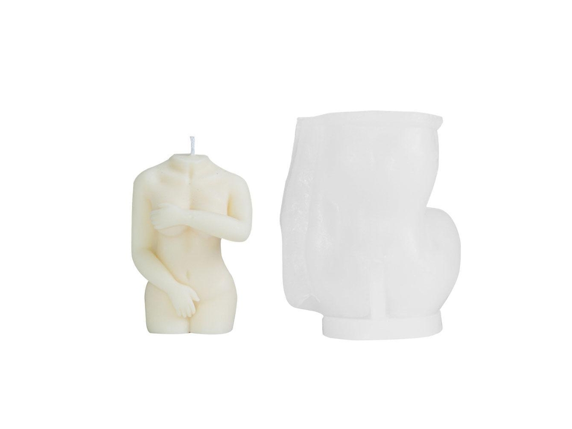 Molde De Silicona Para Velas Forma Corporal Femenina Para Fabricación De Velas De Cera