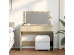 Vidaxl Toucador Com Leds 100x40x120 Cm Carvalho Sonoma