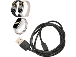 Cabo USB para carregador de relógio inteligente, cabo de carregamento rápido magnético para Mi Band 8 e NFC, cabo USB durável para bicicleta elétrica Ly