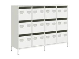 Sideboard, Sideboards Vidaxl Branco Aço (n/a)