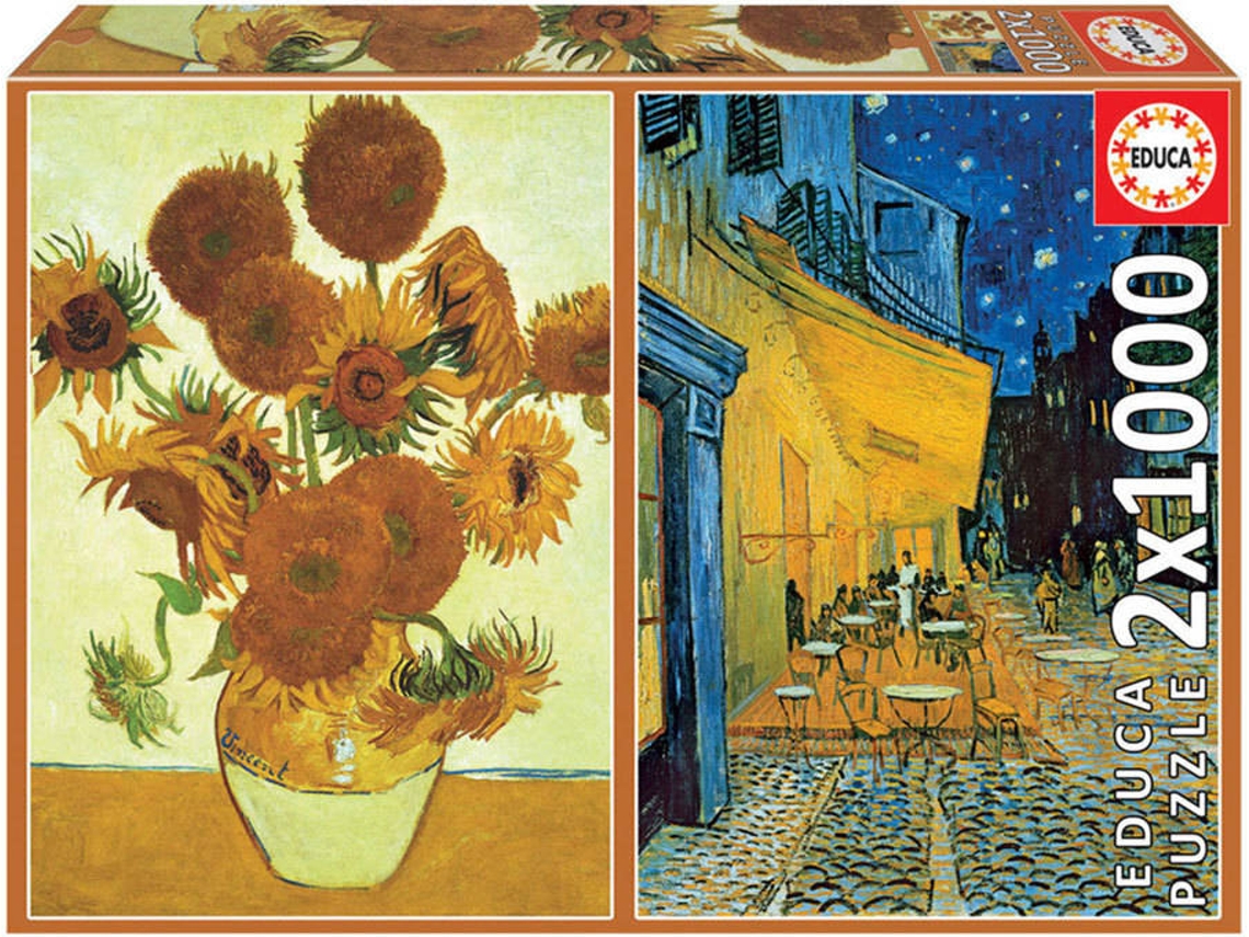 Puzzle EDUCA 2X1000 Vincent Van Gogh (Idade Mínima: 12 Anos - 2000 Peças)