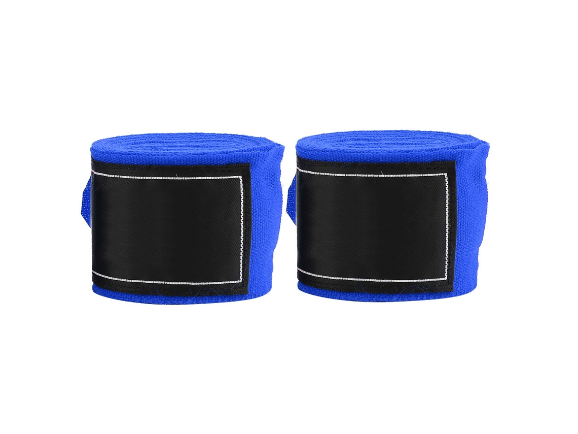 Vlrla-20262 Peças Cinta Elástica De 2,5m Para Boxe Sanda Muay Thai Mma Taekwondo, Bandagens De Mão (azul)