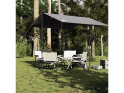 Vidaxl Lona De Campismo 300x294 Cm Impermeável Cinzento E Laranja