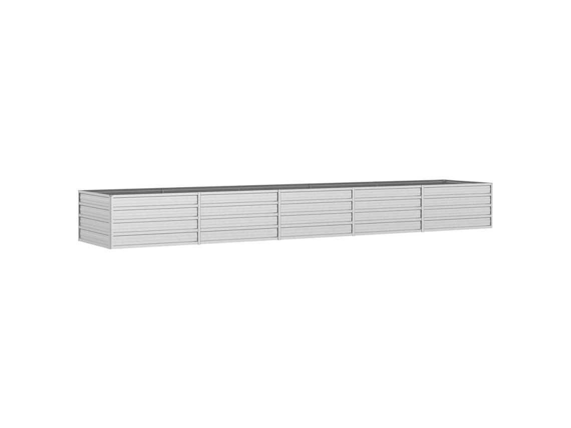 Garden Raised Bed, Garden Raised Beds Vidaxl Prateado Aço (400 X 80 X 45 Cm)