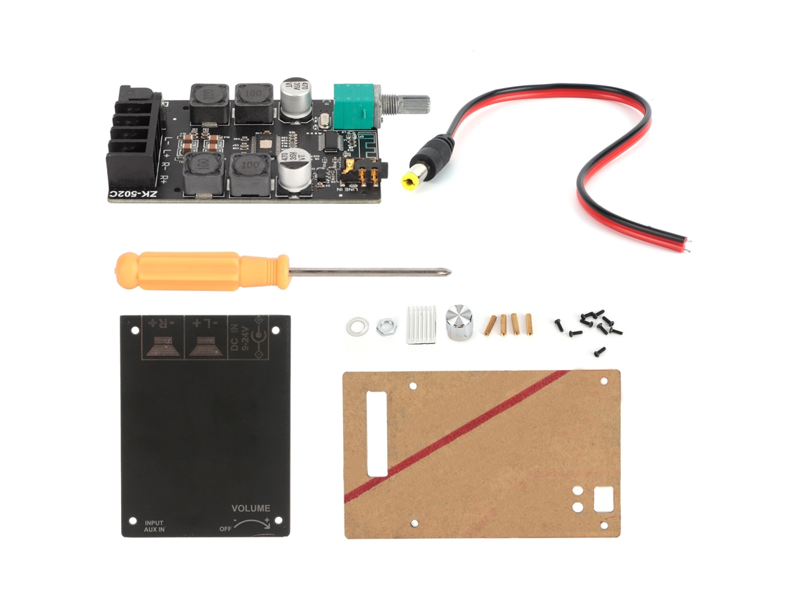 Placa De Amplificador De Potência Digital Bluetooth Com Filtro E Módulo De Instalação Estéreo Hifi 5.0