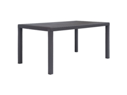 Mesa de jardim VIDAXL Marrom Plástico (150x90x72 cm)
