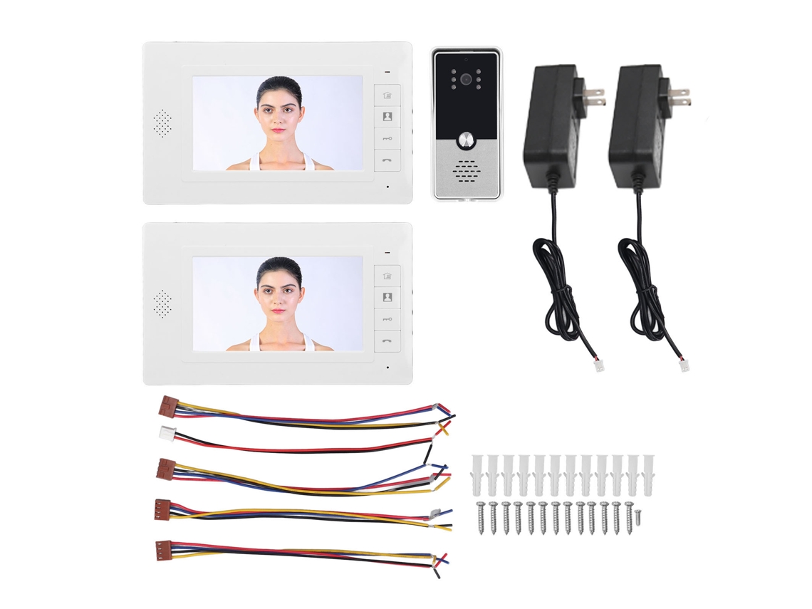 Sistema Intercomunicador Com Visão Noturna 7 Polegadas