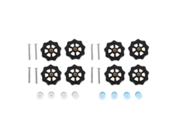 Pieza De Nivelamento Da Mesa Quente Para Impressora 3d, Roda De Polegar M4, Estabilidade E Resistência, Para Ender 5 Plus, Branco E Preto