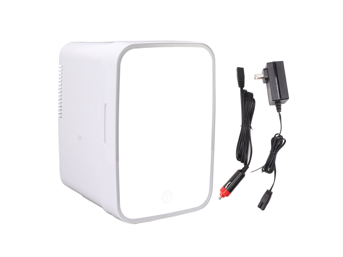 Refrigerador De Cosméticos Laxiscreed Com Luz Led De Espelho E Compartimento Removível Para Beleza