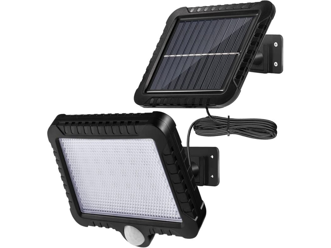 Refletor Solar Led AQUAFORGE, 5m, Ip65, sensor de movimento, externas, instalação simples