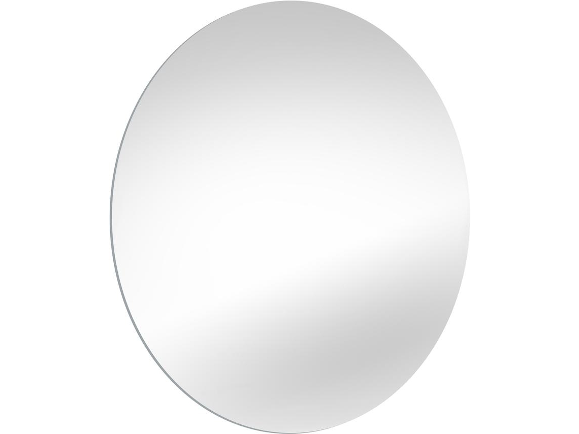 Espelho de casa de banho Cassiopeia com iluminação LED decorativa EMUCA diâmetro 60 cm AC 230V 50Hz 20 W + 12 W Alumínio e Vidro