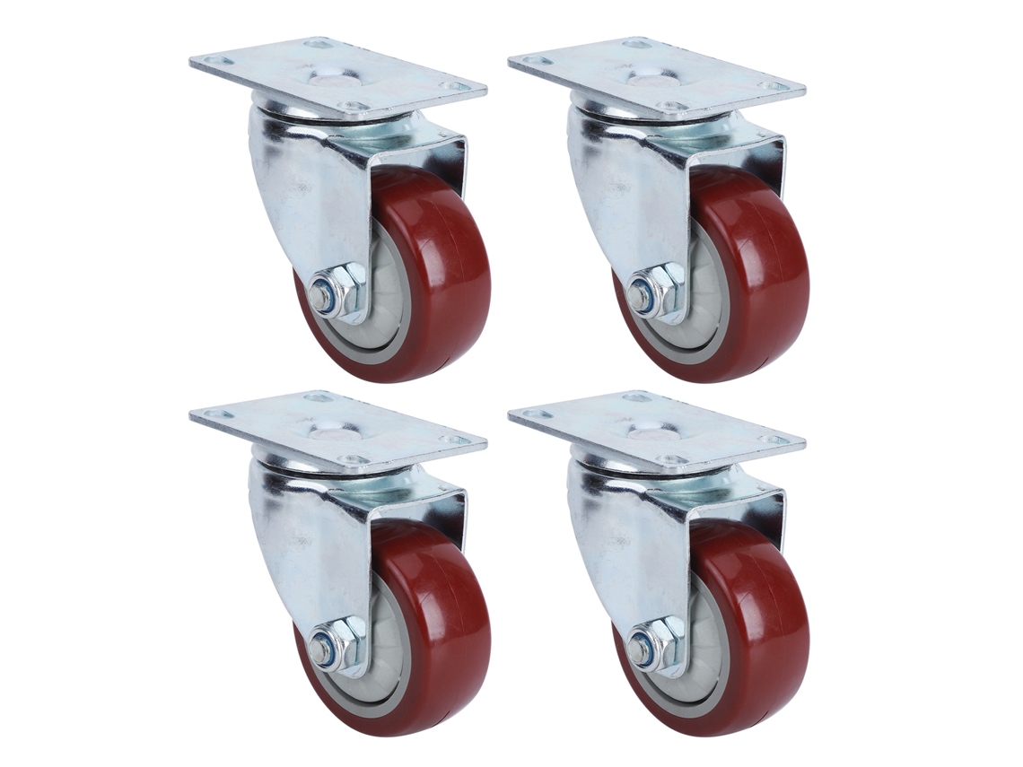 4pcs Roda Universal Pesada 360° Giratória | S/MARCA