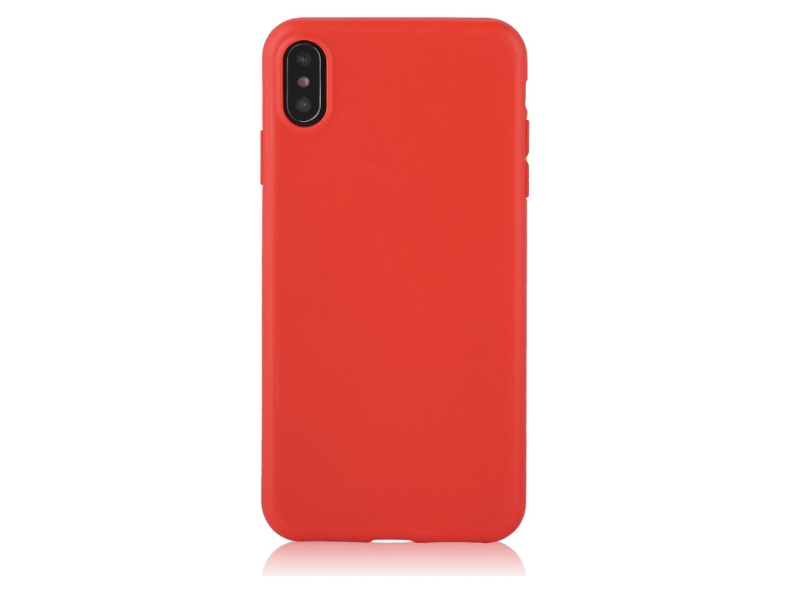 Capa Protetora Série de Cores Suaves Iphone Xs Max Capa Protetora Vermelha EOOCOO (slim e Anti impacto)