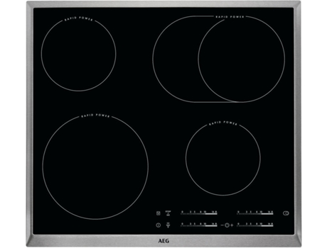 Placa de Vitrocerâmica AEG HK654850XB (Elétrica - 57.6 cm - Preto)