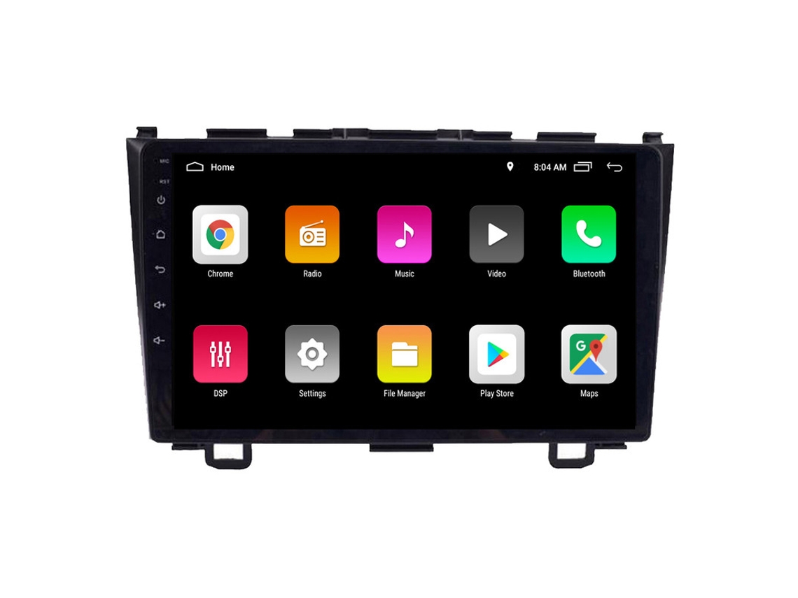 Auto Rádio Carro Bluetooth Autoradio 8GB RAM 128G ROM CarPlay Navegação GPS Ecrã Táctil RoverOne para Honda CRV CR-V 3 RE 2006-2012  