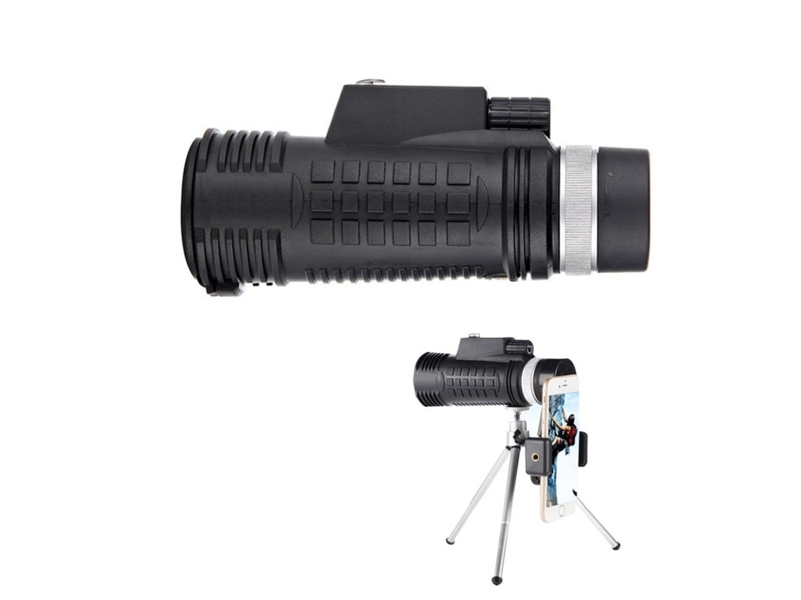 Telescópio Monocular 40x60 Bak4 Prism À Prova Dágua Hd Telescópio Monocular Para Observação De Pássaros Caminhadas E Concertos Bestvite (preto)