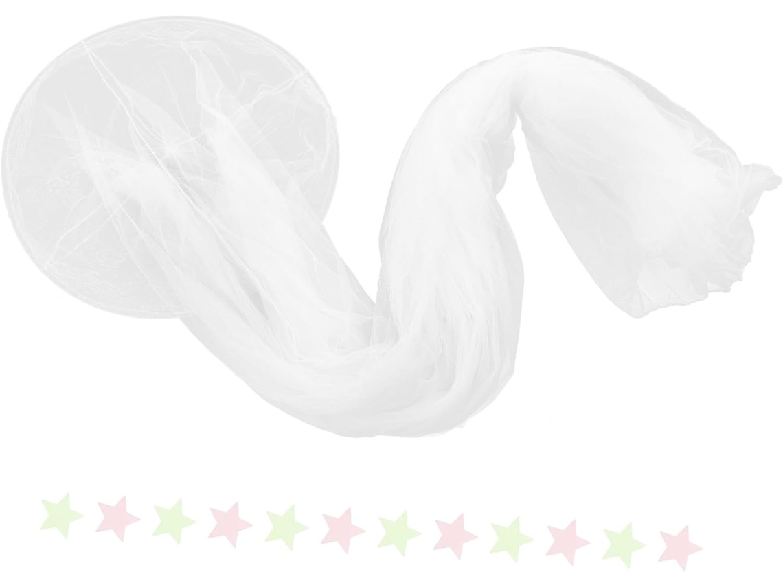 Cortina De Cama Com Mosquiteiro Redondo Kombiuda Para Decoração Quarto Meninas E Casa