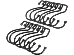 Conjunto De 12 Ganchos Ferro Preto Para Cortina Chuveiro, Formato