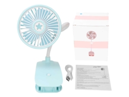 Ventilador Clip Usb Recarregável com Luz Noturna e Aromaterapia