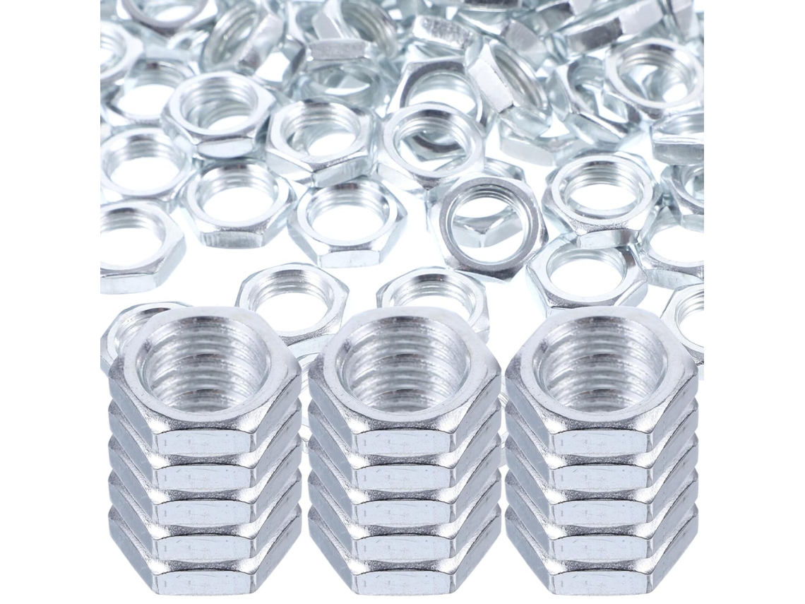 Conjunto De 150 Porcas Sextavadas Ferro Para Fixação Lâmpadas, Ideal