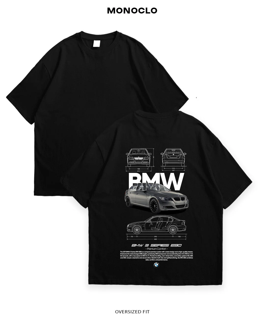T-shirt Rockinstone Bmw E90 (s)