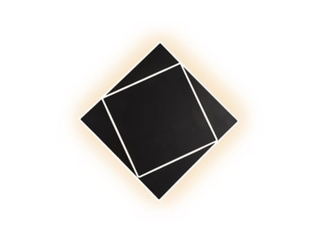 Candeeiro de parede preto 18W Dakla Led MANTRA ILUMINACIÓN
