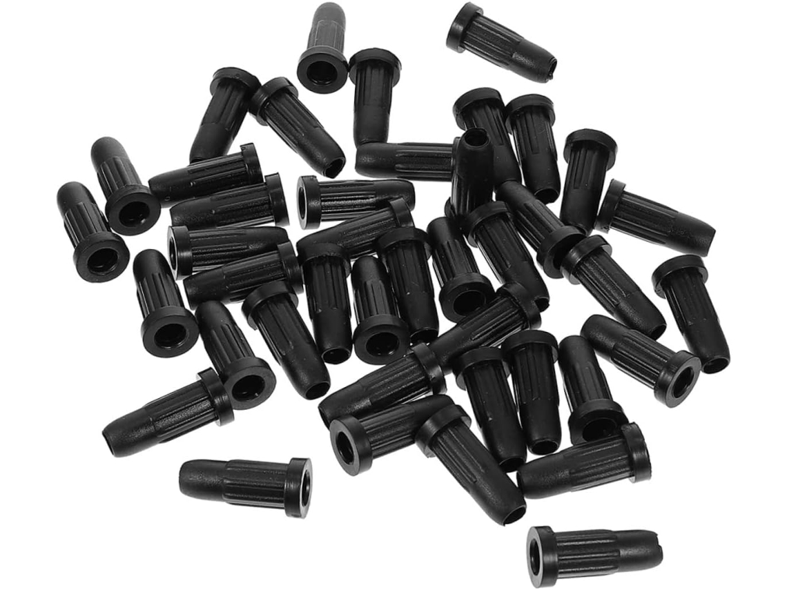 Protetores De Piso Para Pés Cadeira Em Nylon Resistente Ao Desgaste, Preto, 40 Unidades