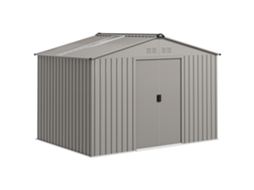 Abrigo de Jardim Aço e Pp Cor Cinzento 277x195x192cm Outsunny