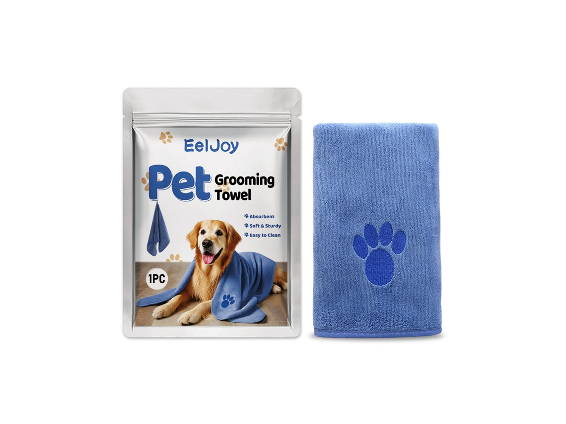 Toalha para Pets de Microfibra, Macia, Absorvente e de Secagem Rápida LAXISCREED