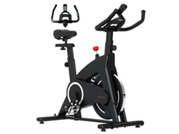 Bicicleta Ergométrica Silenciosa Com Resistência, Assento E Guidão Ajustáveis, Tela Lcd, Suporte Para Tablet, Preta.