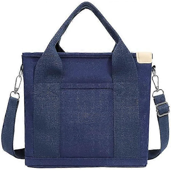Bolsa Feminina AQUAFORGE em Lona, Transversal, Sacola de Compras, Pequena, Azul