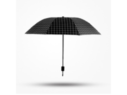 Guarda chuva Portátil Plegável Xadrez, 8 Varetas, Resistente, Chuva e Sol, para Viagem com MARCA