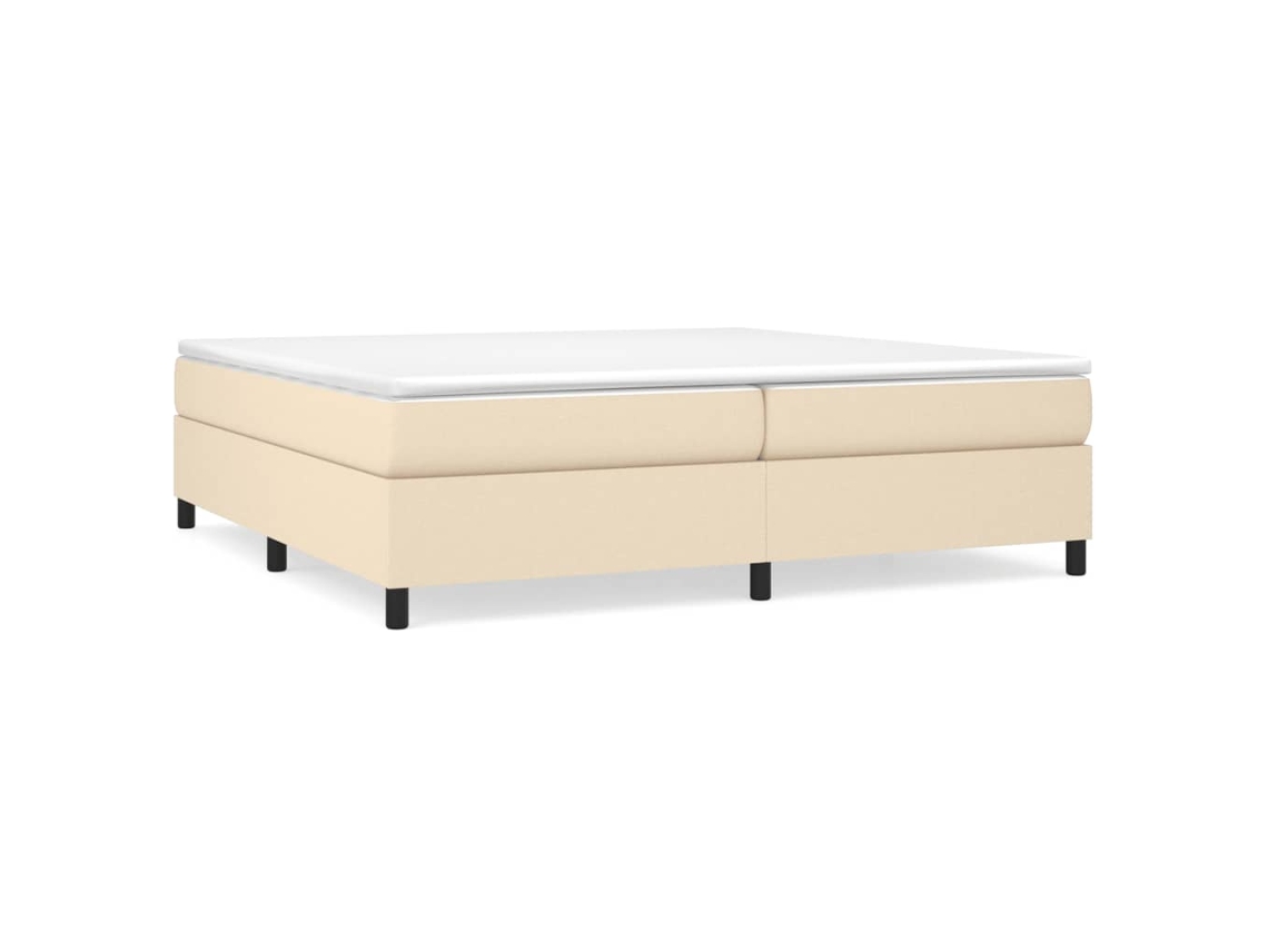Box Spring Bed Frame, Box Spring Bed Frames Vidaxl Creme Tecido (200 X 200 Cm)