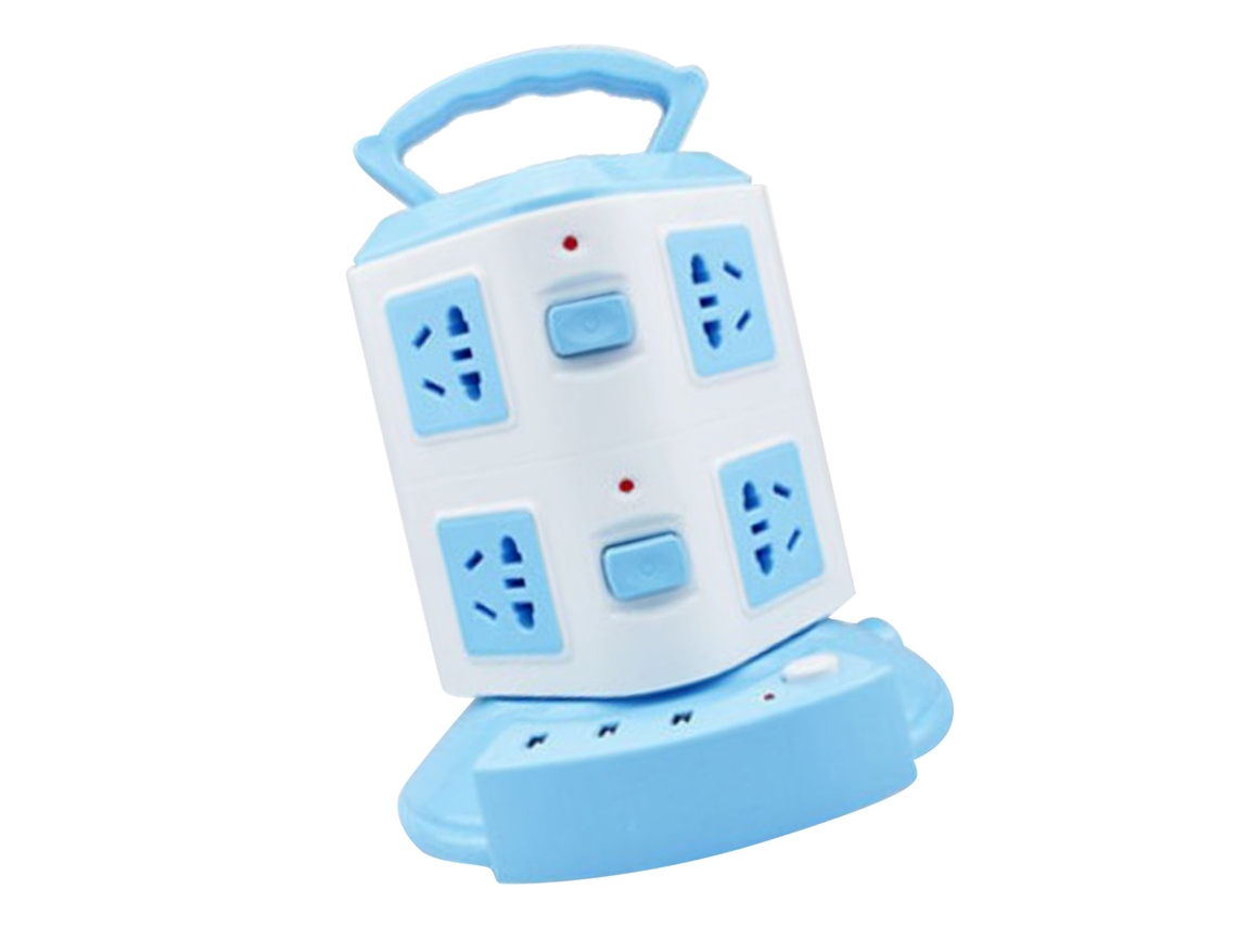 Laxiscreed Extensão Multi-funções Tower Com Proteção De Sobrecarga E Portas Usb