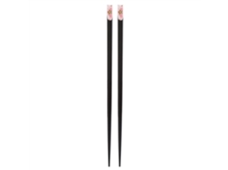 1 Par de Hashi de Madeira Reutilizáveis com Padrão de Sakura | S/MARCA