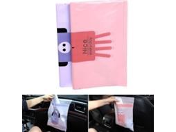 30 bolsas de lixo descartáveis adesivas, rosa, marca