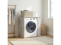 Vidaxl Armário Para Máquina De Lavar Com Porta Cimento 87 X 60 X 89 Cm