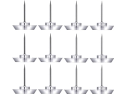 Conjunto Ounona de 50 Alfinetes Transparentes em Formato de Estrela para Quadro Branco, Ideal para Anotações Penduradas em