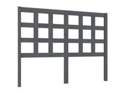 Cabeceira MAISON EXCLUSIVE em Pinho Maciço Cinzento (125,5x4x100 cm)